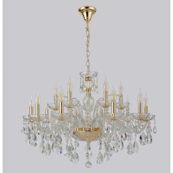 Люстра Crystal Lux MONICA SP10+5 GOLD