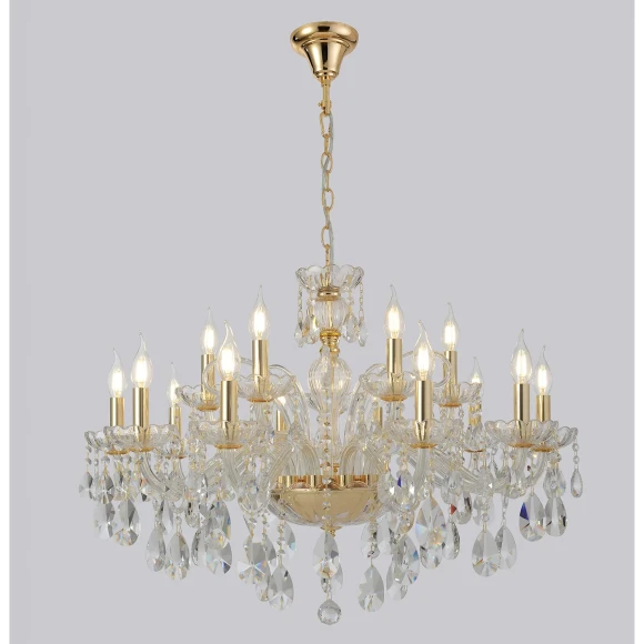 Люстра Crystal Lux MONICA SP10+5 GOLD