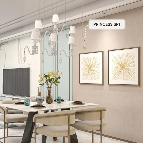 Светильник подвесной Crystal Lux PRINCESS SP1 Светильник подвесной Crystal Lux PRINCESS SP1