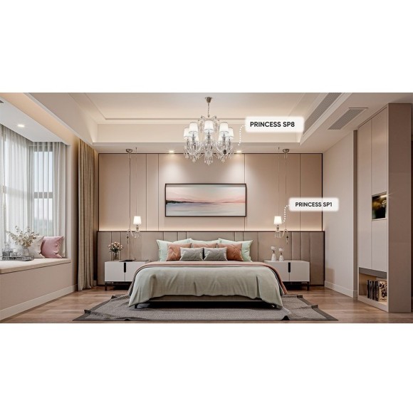 Светильник подвесной Crystal Lux PRINCESS SP1