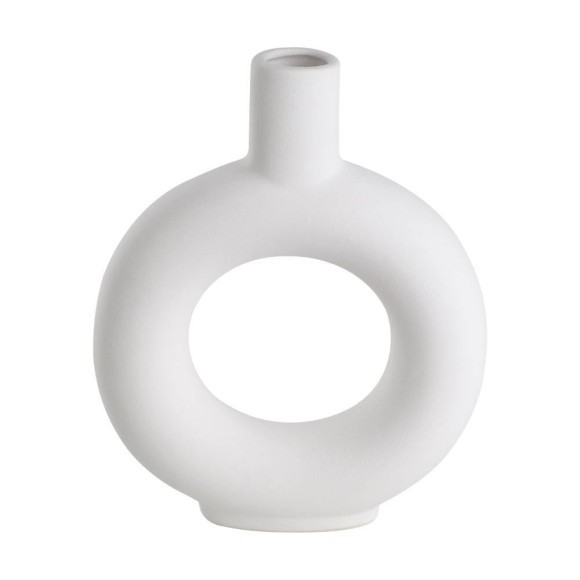 421246 Ваза декоративная FIHETY, L185, B53, H225, керамика, белый 421246 Ваза декоративная FIHETY, L185, B53, H225, керамика, белый
