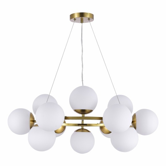 SLE1191-203-12 Светильник подвесной Золотистый/Белый E27 12*60W FRATTA