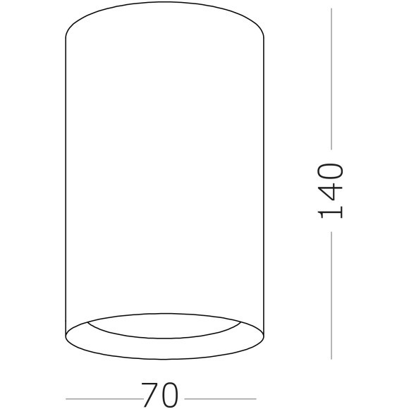 ST155.502.01 Светильник потолочный Белый GU10 1*50W IP20 D70xH140 180-240V Без ламп Накладные светильники ST155.502.01 Светильник потолочный Белый GU10 1*50W IP20 D70xH140 180-240V Без ламп Накладные светильники