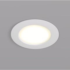 DK3046-WH Встраиваемый светильник, IP 20, 5Вт, LED, белый, пластик DK3046-WH Встраиваемый светильник, IP 20, 5Вт, LED, белый, пластик