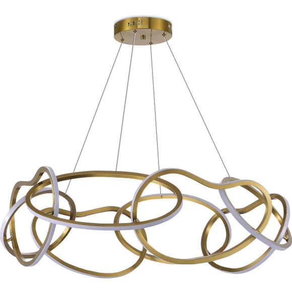 SL6505.203.84 Светильник подвесной ST-Luce Золотистый/Золотистый LED 1*84W 4000K ABRA SL6505.203.84 Светильник подвесной ST-Luce Золотистый/Золотистый LED 1*84W 4000K ABRA