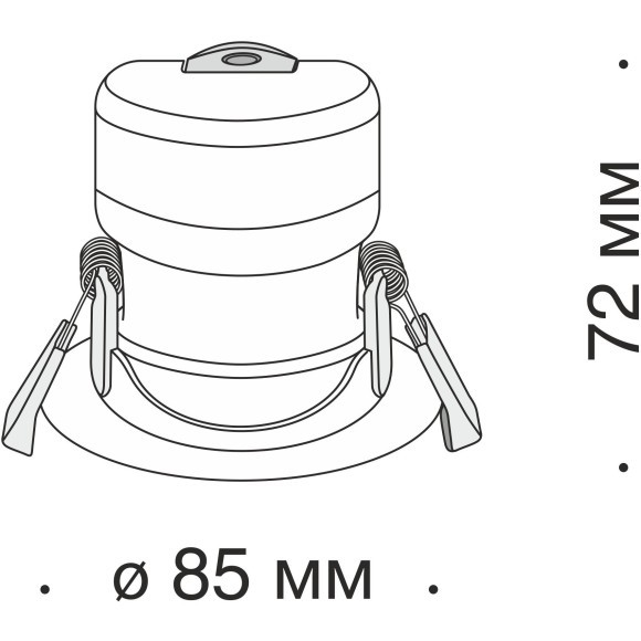 Встраиваемый светильник Maytoni DL014-6-L9W Phill светодиодный LED 9W Встраиваемый светильник Maytoni DL014-6-L9W Phill светодиодный LED 9W