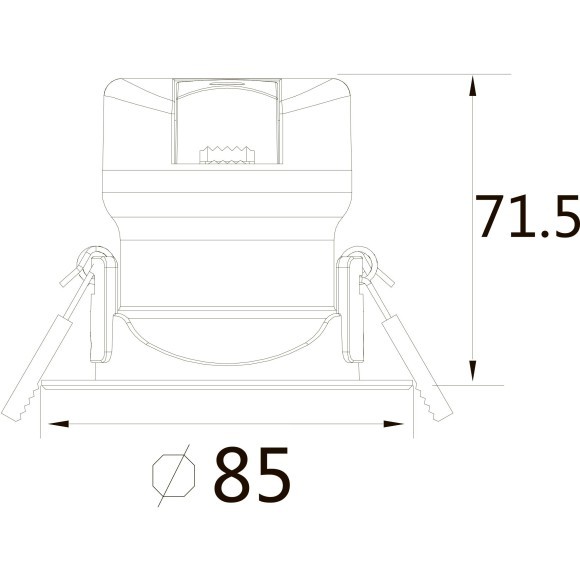 Встраиваемый светильник Maytoni DL014-6-L9W Phill светодиодный LED 9W Встраиваемый светильник Maytoni DL014-6-L9W Phill светодиодный LED 9W