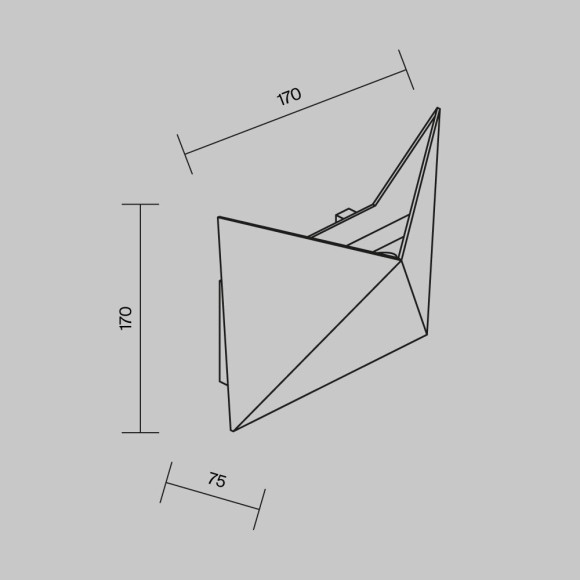 Уличный настенный светильник Maytoni O802WL-L7B Beekman IP54 светодиодный LED 9W