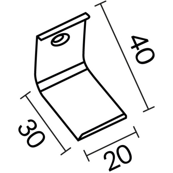 Комплект креплений (для профиля 30×30) 4 шт., ALM-3030-MT 642074 Комплект креплений (для профиля 30×30) 4 шт., ALM-3030-MT 642074