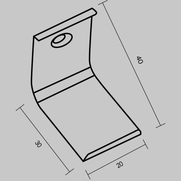 Комплект креплений (для профиля 30×30) 4 шт., ALM-3030-MT 642074 Комплект креплений (для профиля 30×30) 4 шт., ALM-3030-MT 642074