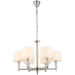 SL1751.103.06 Люстра подвесная ST-Luce Никель/Белый E14 6*40W ENITA SL1751.103.06 Люстра подвесная ST-Luce Никель/Белый E14 6*40W ENITA