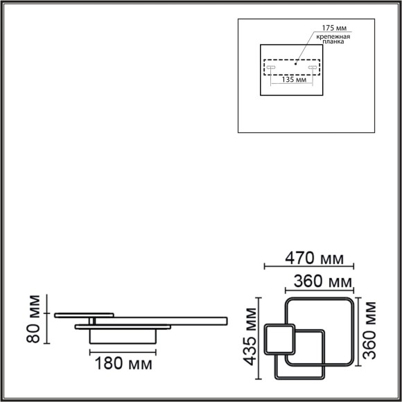 6574/72CL Потолочный светильник Lumion LEDIO LED Ra90 Lm4000 72W 220V GOLDY