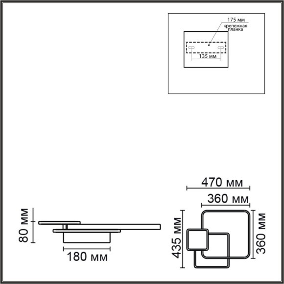 6574/72CL Потолочный светильник Lumion LEDIO LED Ra90 Lm4000 72W 220V GOLDY