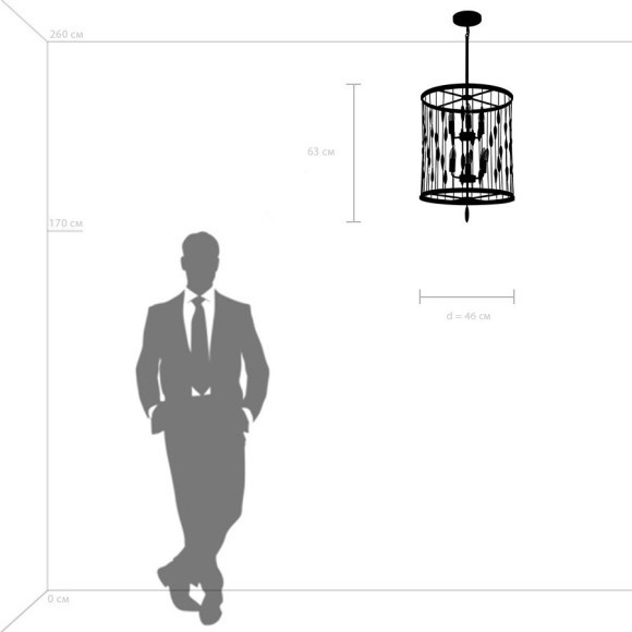 Люстра на штанге Lightstar 725163 Firenze под лампы 6xE14 240W Люстра на штанге Lightstar 725163 Firenze под лампы 6xE14 240W