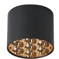 Светильник потолочный 6W 470LM 4000K, черный/золото Guarda Lightstar 080642