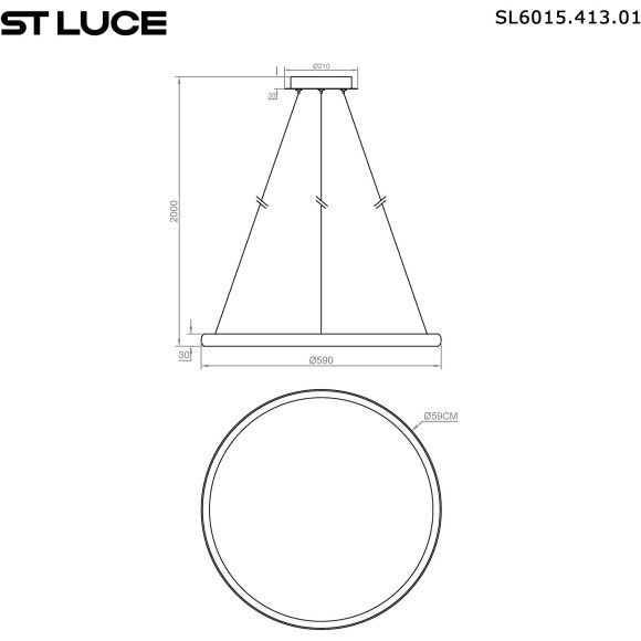 SL6015.413.01 Светильник подвесной ST-Luce Темно-Серый/Белый LED 1*45W 3000K-6000K SATELLITE SL6015.413.01 Светильник подвесной ST-Luce Темно-Серый/Белый LED 1*45W 3000K-6000K SATELLITE
