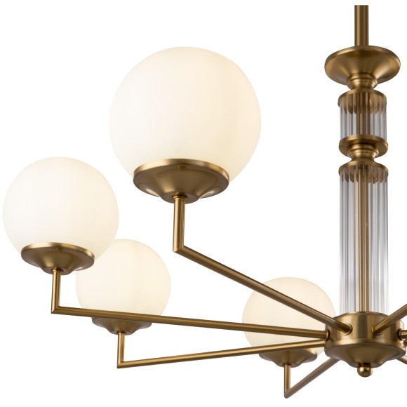 Люстра на штанге Freya FR5185PL-08BS Bolas под лампы 8xE27 60W