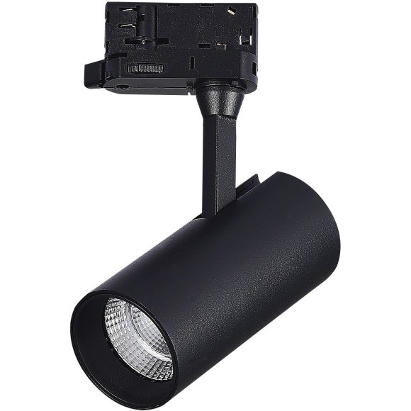 ST661.436.10 Св-к трек. Черный LED 1*10W 3000K 800Lm Ra90 38° IP20 L130xW60xH195 165-265V Трехфазная трековая система