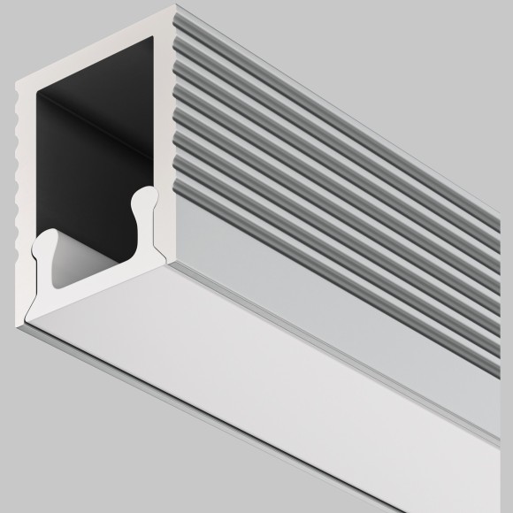Алюминиевый профиль накладной для светодиодной ленты до 5 мм шириной 8x9 мм  2 метра Maytoni ALM-0809-S-2M 631010