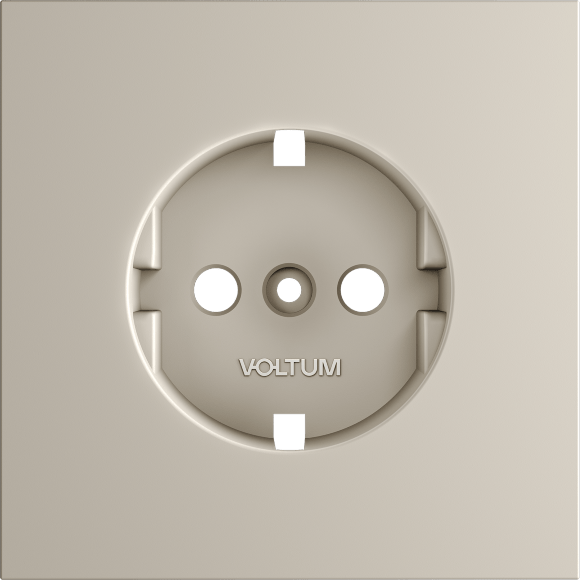 Накладка для розетки с заземлением, S70 (кашемир)