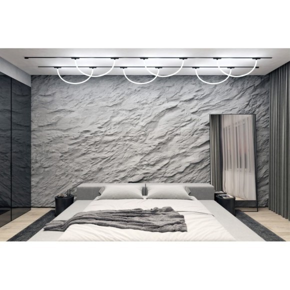 DK5357-BK Трековый магнитный светодиодный светильник Denkirs AIR 48V CRI90+ 4000К 620Лм 360° 12Вт