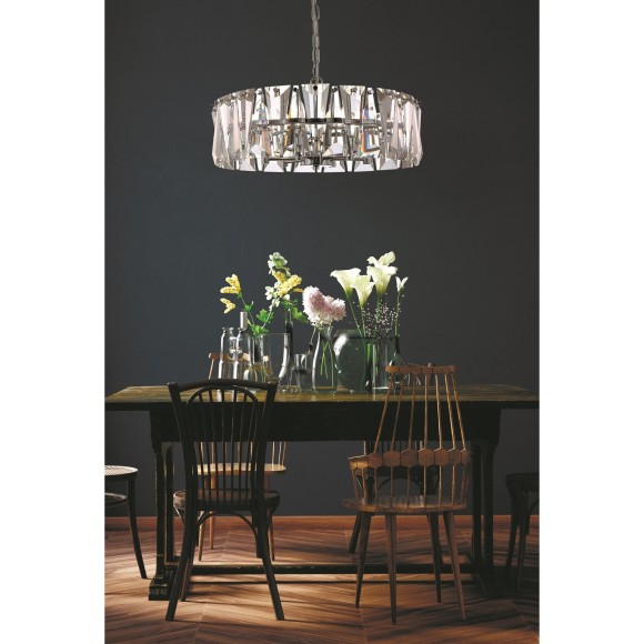 Подвесная люстра хрустальная Puntes MOD043PL-06CH Подвесная люстра хрустальная Puntes MOD043PL-06CH