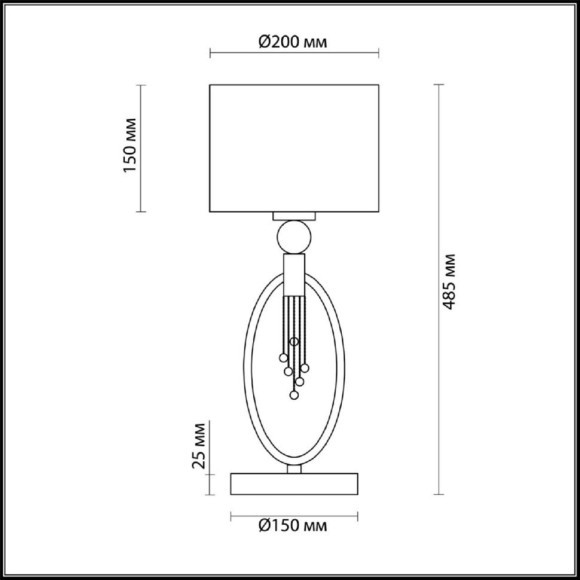Интерьерная настольная лампа Neoclassi 4515/1T