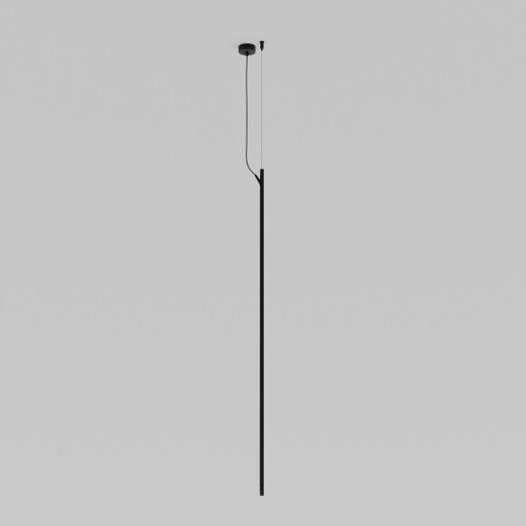 Maytoni ARITY TRX233-VL-1B Шинопровод черный круглый подвесной 1 м вертикальный, диаметр 1.3 см, предустановленный электрический кабель длиной 3 м, два подвесной стальной трос 3 м в комплекте