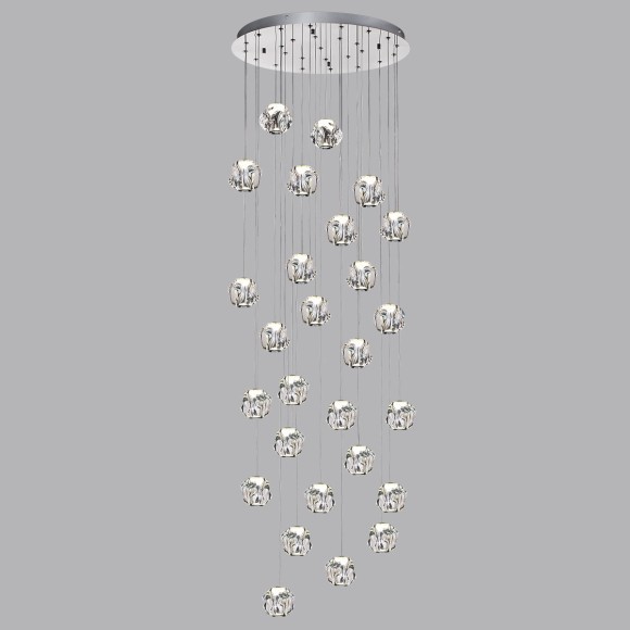 Люстра каскадная LED 120W 4000K 6000Лм Odeon Light JEMSTONE 5084/120L