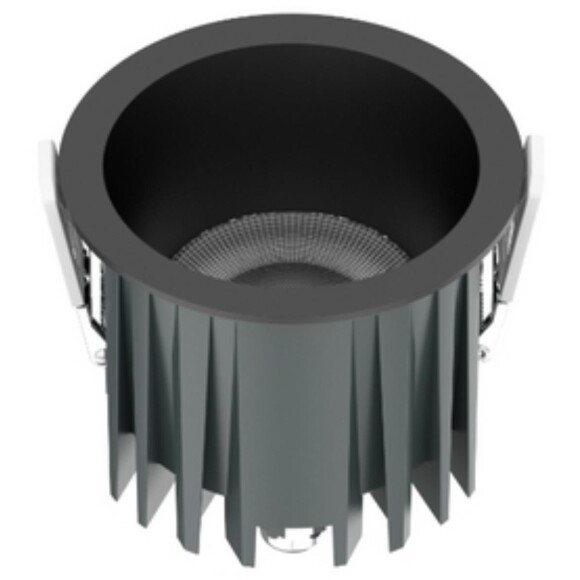 Favourite Notio 4817-1C Черный круглый встраиваемый светодиодный светильник-спот downlight диаметром 83 мм, металл, стекло LED 12Вт 4000K 1299Лм CRI90 36° IP54 220В