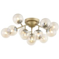 SL438.202.12 Люстра потолочная ST-Luce Золотистый/Коньячный G9 12*5W PALLЕRE