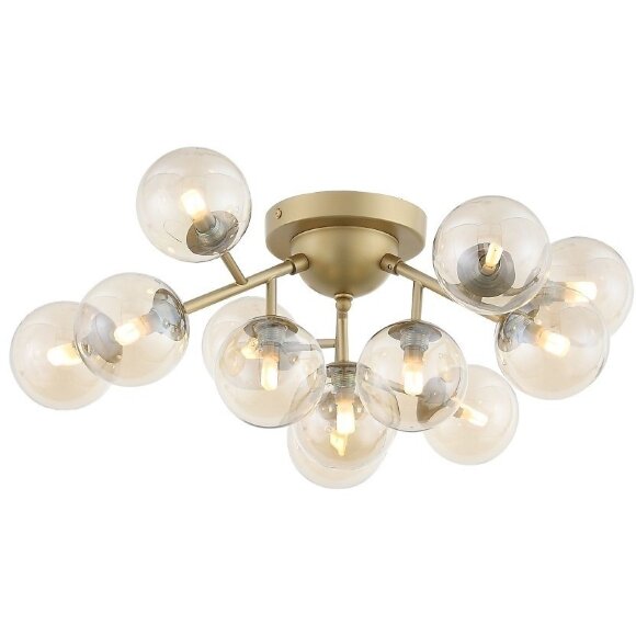 SL438.202.12 Люстра потолочная ST-Luce Золотистый/Коньячный G9 12*5W PALLЕRE