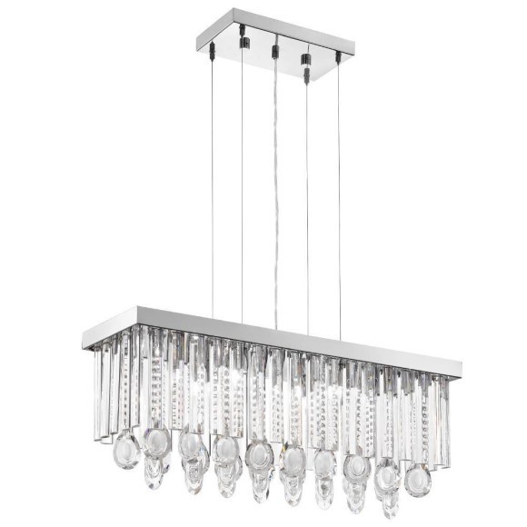 93422 EGLO CALAONDA Люстра с 7 лампами G9, 231Вт, хрусталь, хромированный
