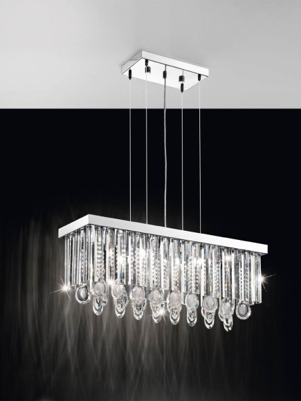 93422 EGLO CALAONDA Люстра с 7 лампами G9, 231Вт, хрусталь, хромированный