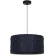 Arte Lamp Fleece A7097SP-1BK Подвесной современный светильник с плафоном 38 см, черно-синий фетровый абажур-цилиндр, черный металл, высота провода 100 см, лампа E27 1шт до 40Вт IP20 220В