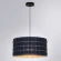 Arte Lamp Fleece A7097SP-1BK Подвесной современный светильник с плафоном 38 см, черно-синий фетровый абажур-цилиндр, черный металл, высота провода 100 см, лампа E27 1шт до 40Вт IP20 220В