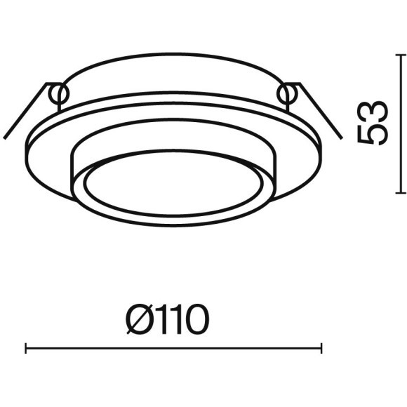 Встраиваемый светильник Technical DL086-GX53-RD-B Встраиваемый светильник Technical DL086-GX53-RD-B