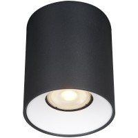 ST167.452.01 Светильник потолочный Черный GU10 1*50W IP20 D80xH95 220V Без ламп Накладные светильники