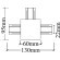 Т-соединитель для встр. в ГКЛ однофазного шинопровода Crystal Lux CLT 0.2211 02 WH