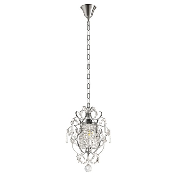 10417 CR LOFT IT BURLESQUE Подвесной светильник, хромированный и прозрачный, E27, 1 × 40 Вт, 220 В
