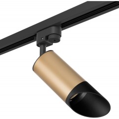 Однофазный двужильный трековый светильник Lightstar R1T44037 Rullo под сменную лампу GU10