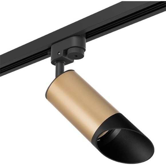 Однофазный двужильный трековый светильник Lightstar R1T44037 Rullo под сменную лампу GU10