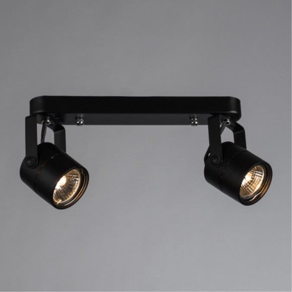 Спот настенный Arte Lamp A1310PL-2BK LENTE под лампы 2xGU10 50W