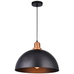 Подвесной светильник с 1 плафоном Arte Lamp A4249SP-1BK EURICA под лампу 1xE27 60W