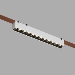 DK5571-WB Cветодиодный светильник на ременный шинопровод Denkirs Belty CRI90+ 3000К 1070Лм 24° 12Вт DK5571-WB Cветодиодный светильник на ременный шинопровод Denkirs Belty CRI90+ 3000К 1070Лм 24° 12Вт