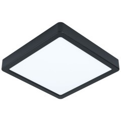 99244 Светодиодный накладной светильник FUEVA 5, 16,5W (LED), 210х210, H28, 1800lm, 3000K, сталь, черн 99244 Светодиодный накладной светильник FUEVA 5, 16,5W (LED), 210х210, H28, 1800lm, 3000K, сталь, черн