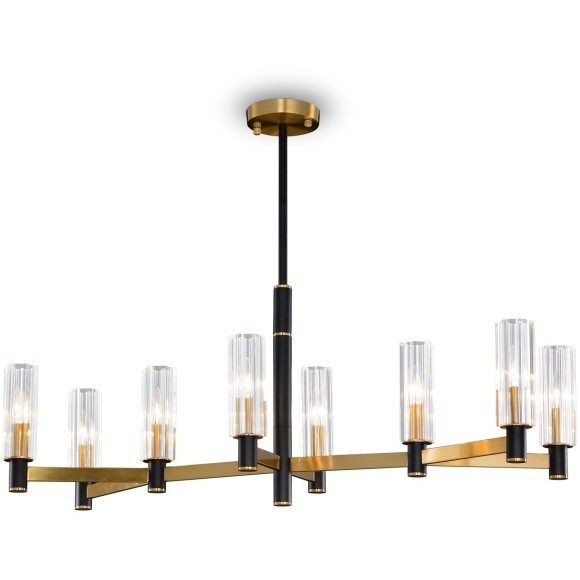 Люстра на штанге Freya FR5167PL-08BS Ambra под лампы 8xE14 40W