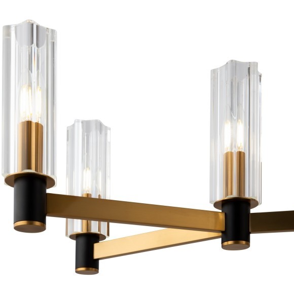 Люстра на штанге Freya FR5167PL-08BS Ambra под лампы 8xE14 40W