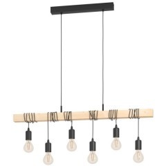 43513 Подвес TOWNSHEND, 6х60W(E27), L1000, B100, H1100, сталь, черный/дерево 43513 Подвес TOWNSHEND, 6х60W(E27), L1000, B100, H1100, сталь, черный/дерево