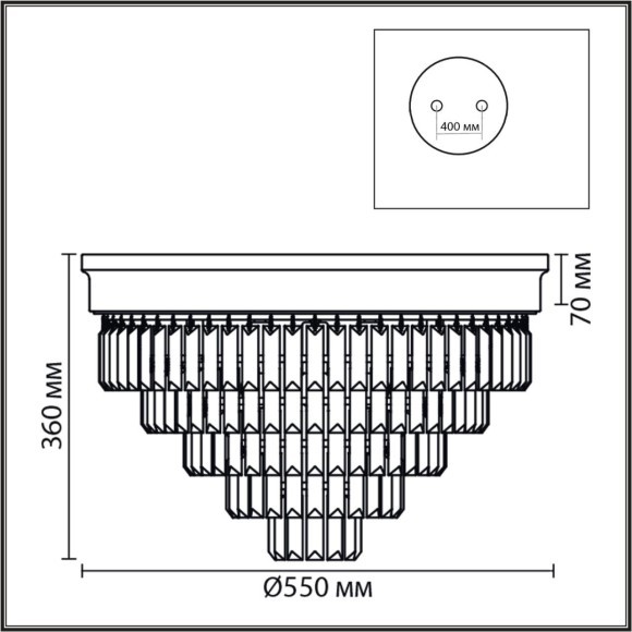 Люстра потолочная Е14 220V Lumion ZAHA 8266/8C